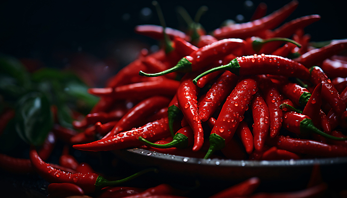 JPG 편집이미지 그릇 고추 사람없음 빨간색 수분 매움 편집실사 AI포토 AI콘텐츠 식기 컬러 채소 맛 CG 파일형식