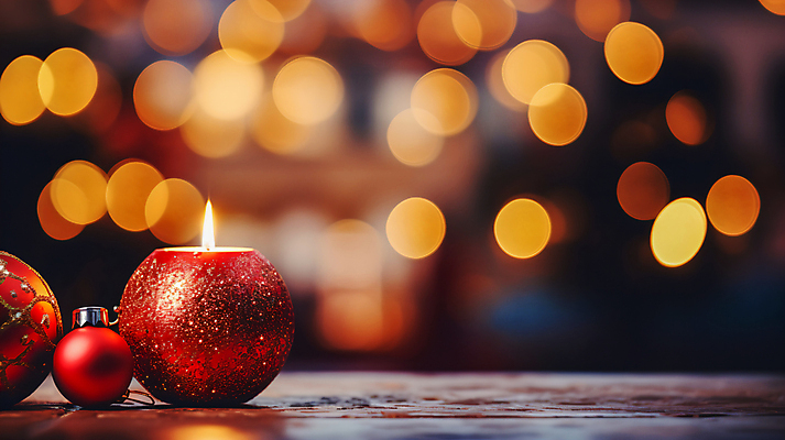 JPG 편집이미지 크리스마스 겨울 초 촛불 사람없음 반짝임 보케 빛망울 오너먼트 보케백그라운드 편집실사 AI포토 AI콘텐츠 계절 기념일 백그라운드 크리스마스장식 모션 빛 CG 파일형식