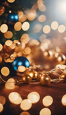 JPG 편집이미지 크리스마스 겨울 사람없음 반짝임 금색 보케 빛망울 오너먼트 보케백그라운드 편집실사 AI포토 AI콘텐츠 계절 기념일 컬러 백그라운드 크리스마스장식 모션 빛 CG 파일형식