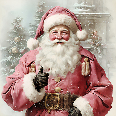 JPG 노년 남자 분홍색 크리스마스 겨울 일러스트 한명 상반신 크리스마스트리 산타클로스 디지털합성 따봉 노인남자한명만 국내일러스트 AI일러스트 AI콘텐츠 1 계절 기념일 컬러 사람 성인 최고 남자한명만 노인남자만 파일형식