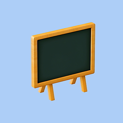 PSD 아이콘 교육 사람없음 3D아이콘 3D 칠판 디지털합성 파일형식