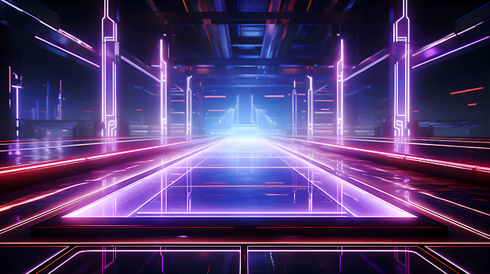JPG 편집이미지 디자인 선 미래 사람없음 빛 공간 복도 사이버 디지털합성 하이테크 네온 이미지편집 편집실사 AI컴퓨터그래픽 AI콘텐츠 컨셉 기술 CG 파일형식