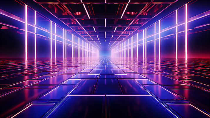 JPG 편집이미지 디자인 선 미래 사람없음 빛 공간 복도 사이버 디지털합성 하이테크 네온 이미지편집 편집실사 AI컴퓨터그래픽 AI콘텐츠 컨셉 기술 CG 파일형식