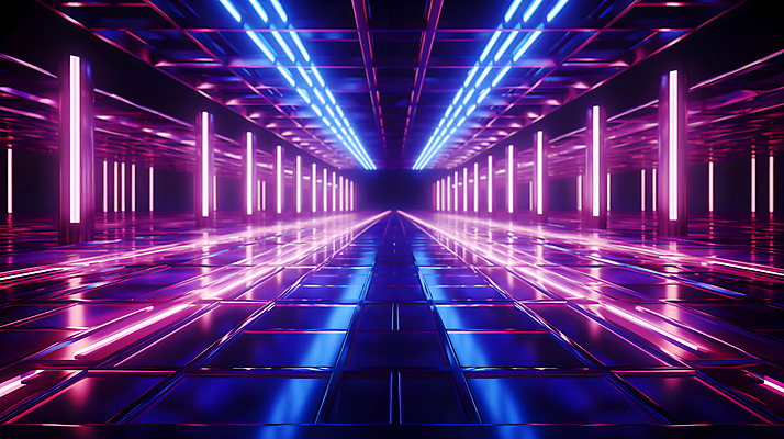 JPG 편집이미지 디자인 선 미래 사람없음 빛 공간 복도 사이버 디지털합성 하이테크 네온 이미지편집 편집실사 AI컴퓨터그래픽 AI콘텐츠 컨셉 기술 CG 파일형식
