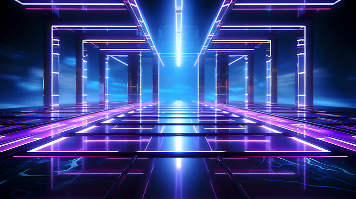 JPG 편집이미지 디자인 선 미래 사람없음 빛 공간 복도 사이버 디지털합성 하이테크 네온 이미지편집 편집실사 AI컴퓨터그래픽 AI콘텐츠 컨셉 기술 CG 파일형식