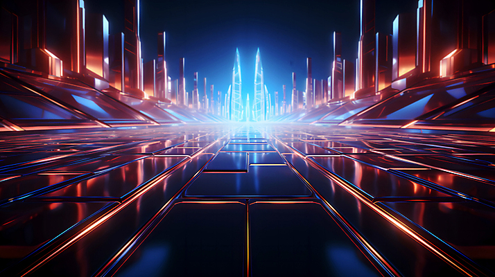 JPG 편집이미지 디자인 선 미래 사람없음 빛 공간 복도 사이버 디지털합성 하이테크 네온 이미지편집 편집실사 AI컴퓨터그래픽 AI콘텐츠 컨셉 기술 CG 파일형식