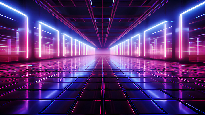 JPG 편집이미지 디자인 선 미래 사람없음 빛 공간 복도 사이버 디지털합성 하이테크 네온 이미지편집 편집실사 AI컴퓨터그래픽 AI콘텐츠 컨셉 기술 CG 파일형식