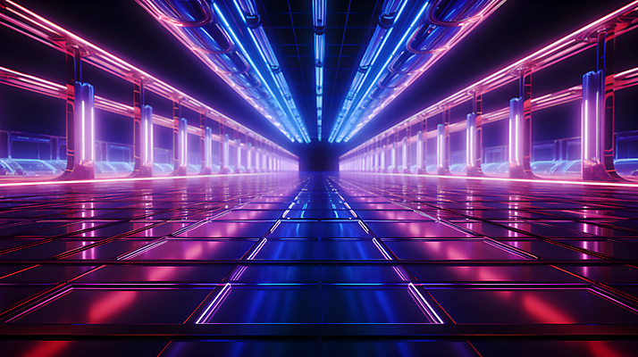 JPG 편집이미지 디자인 선 미래 사람없음 빛 공간 복도 사이버 디지털합성 하이테크 네온 이미지편집 편집실사 AI컴퓨터그래픽 AI콘텐츠 컨셉 기술 CG 파일형식