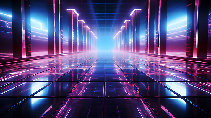 JPG 편집이미지 디자인 선 미래 사람없음 빛 공간 복도 사이버 디지털합성 하이테크 네온 이미지편집 편집실사 AI컴퓨터그래픽 AI콘텐츠 컨셉 기술 CG 파일형식