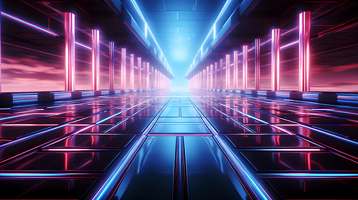 JPG 편집이미지 디자인 선 미래 사람없음 빛 공간 복도 사이버 디지털합성 하이테크 네온 이미지편집 편집실사 AI컴퓨터그래픽 AI콘텐츠 컨셉 기술 CG 파일형식