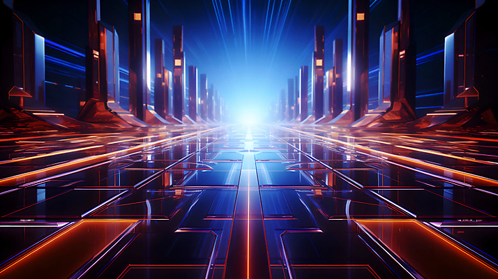 JPG 편집이미지 디자인 선 미래 사람없음 빛 공간 복도 사이버 디지털합성 하이테크 네온 이미지편집 편집실사 AI컴퓨터그래픽 AI콘텐츠 컨셉 기술 CG 파일형식