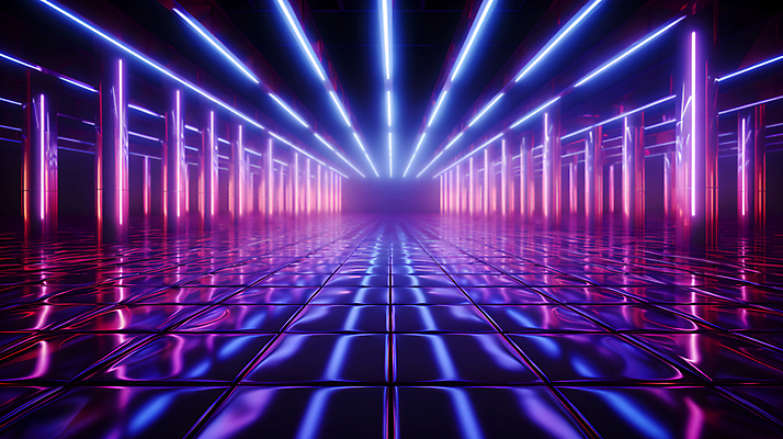 JPG 편집이미지 디자인 선 미래 사람없음 빛 공간 복도 사이버 디지털합성 하이테크 네온 이미지편집 편집실사 AI컴퓨터그래픽 AI콘텐츠 컨셉 기술 CG 파일형식