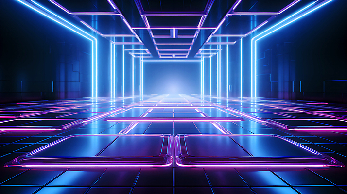 JPG 편집이미지 디자인 선 미래 사람없음 빛 공간 복도 사이버 디지털합성 하이테크 네온 이미지편집 편집실사 AI컴퓨터그래픽 AI콘텐츠 컨셉 기술 CG 파일형식