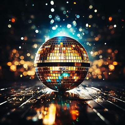JPG 편집이미지 조명 사람없음 반짝임 파티 원형 디지털합성 디스코 보케 미러볼 빛망울 편집실사 AI포토 AI콘텐츠 도형 음악 모션 이벤트 장식 빛 춤 CG 파일형식