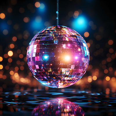 JPG 편집이미지 조명 사람없음 반짝임 파티 원형 디지털합성 디스코 보케 미러볼 빛망울 편집실사 AI포토 AI콘텐츠 도형 음악 모션 이벤트 장식 빛 춤 CG 파일형식