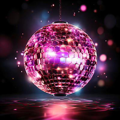 JPG 편집이미지 분홍색 조명 사람없음 반짝임 파티 원형 디지털합성 디스코 미러볼 편집실사 AI포토 AI콘텐츠 도형 음악 컬러 모션 이벤트 장식 춤 CG 파일형식