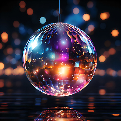 JPG 편집이미지 조명 사람없음 반짝임 파티 원형 디지털합성 디스코 보케 미러볼 빛망울 편집실사 AI포토 AI콘텐츠 도형 음악 모션 이벤트 장식 빛 춤 CG 파일형식