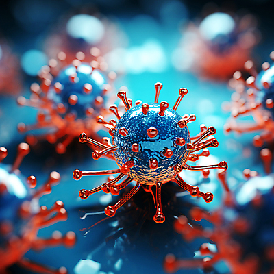 JPG 편집이미지 세포 사람없음 바이러스 질병 디지털합성 바이러스침투 이미지편집 편집실사 AI컴퓨터그래픽 AI콘텐츠 의학 CG 파일형식