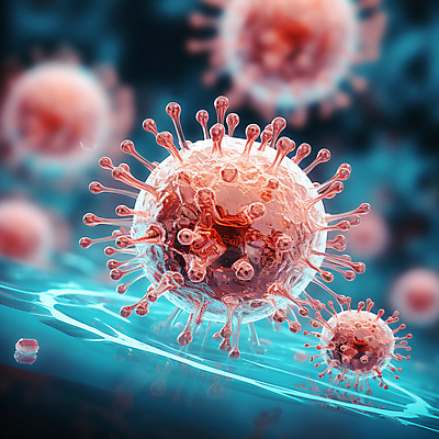 JPG 편집이미지 세포 사람없음 바이러스 질병 디지털합성 바이러스침투 이미지편집 편집실사 AI컴퓨터그래픽 AI콘텐츠 의학 CG 파일형식