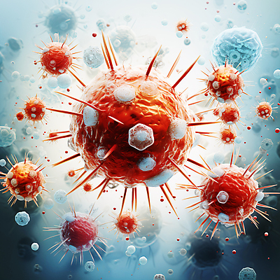 JPG 편집이미지 세포 사람없음 바이러스 질병 디지털합성 바이러스침투 이미지편집 편집실사 AI컴퓨터그래픽 AI콘텐츠 의학 CG 파일형식