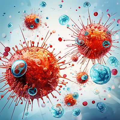 JPG 편집이미지 세포 사람없음 바이러스 질병 디지털합성 바이러스침투 이미지편집 편집실사 AI컴퓨터그래픽 AI콘텐츠 의학 CG 파일형식