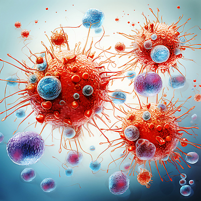 JPG 편집이미지 세포 사람없음 바이러스 질병 디지털합성 바이러스침투 이미지편집 편집실사 AI컴퓨터그래픽 AI콘텐츠 의학 CG 파일형식