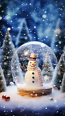 JPG 나무 편집이미지 크리스마스 겨울 눈사람 사람없음 크리스마스트리 눈 보케 스노글로브 눈내림 편집실사 AI포토 AI콘텐츠 자연요소 식물 계절 기념일 날씨 눈_날씨 장식 CG 파일형식