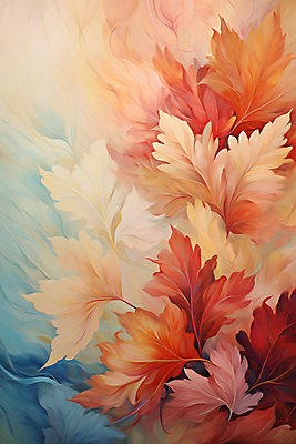 JPG 편집이미지 백그라운드 단풍 잎 나뭇잎 사람없음 파란색 주황색 가을 이미지편집 편집실사 식물 계절 컬러 CG 파일형식