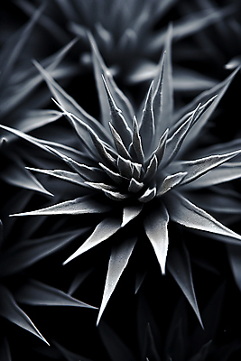 JPG 식물 편집이미지 잎 표면 흑백 근접촬영 사람없음 질감 편집실사 AI컴퓨터그래픽 AI콘텐츠 뷰포인트 촬영기법 CG 파일형식