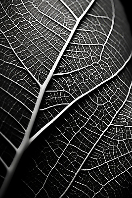 JPG 식물 편집이미지 잎 표면 흑백 근접촬영 사람없음 질감 편집실사 AI컴퓨터그래픽 AI콘텐츠 뷰포인트 촬영기법 CG 파일형식