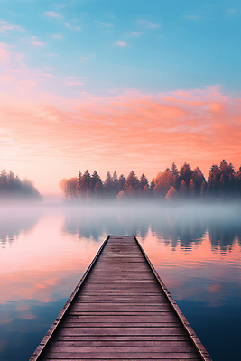 JPG 나무 편집이미지 호수 자연 산 풍경 사람없음 물 반사 숲 디지털합성 편집실사 AI포토 AI콘텐츠 자연요소 식물 CG 생태계 파일형식