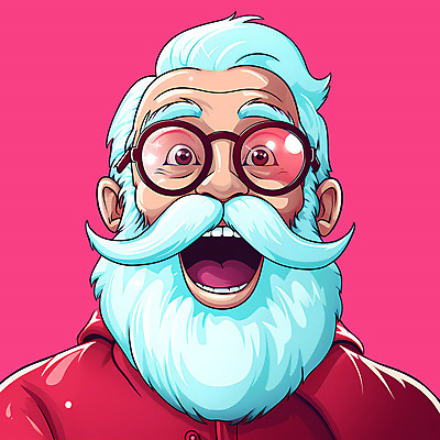 PSD 노년 남자 얼굴 분홍색 일러스트 한명 상반신 선글라스 산타클로스 놀람 서프라이즈 카툰스타일 노인남자한명만 국내일러스트 1 감정 안경 컬러 컨셉 크리스마스 표정 사람 성인 신체부위 남자한명만 노인남자만 파일형식