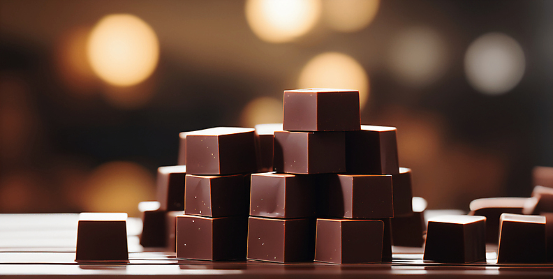 JPG 편집이미지 발렌타인데이 사람없음 갈색 쌓기 초콜릿 보케 편집실사 AI포토 AI콘텐츠 컬러 모션 데이이벤트 디저트 CG 파일형식