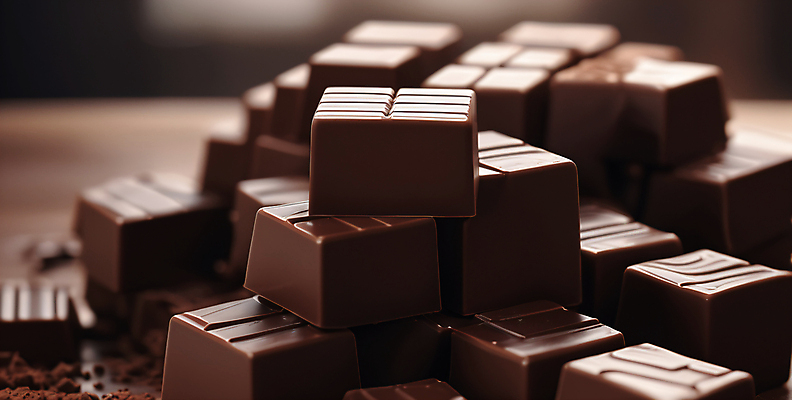 JPG 편집이미지 발렌타인데이 사람없음 갈색 쌓기 초콜릿 편집실사 AI포토 AI콘텐츠 컬러 모션 데이이벤트 디저트 CG 파일형식