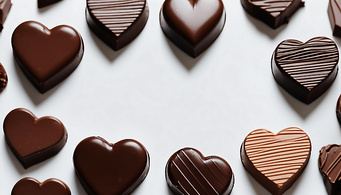 JPG 편집이미지 프레임 발렌타인데이 사람없음 갈색 초콜릿 하트 편집실사 AI포토 AI콘텐츠 모양 컬러 데이이벤트 디저트 CG 파일형식