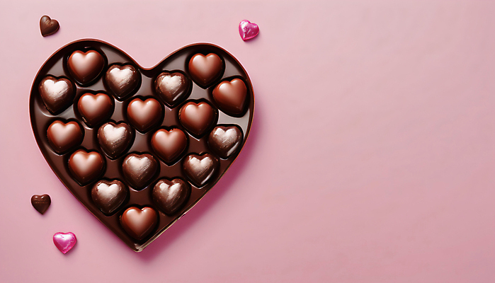 JPG 편집이미지 분홍색 발렌타인데이 사람없음 초콜릿 하트 편집실사 AI포토 AI콘텐츠 모양 컬러 데이이벤트 디저트 CG 파일형식