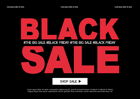 PSD 편집이미지 이벤트 타이포그라피 사람없음 빨간색 쇼핑 검은색 빅세일 블랙프라이데이 이미지편집 문자 컬러 데이이벤트 세일 파일형식