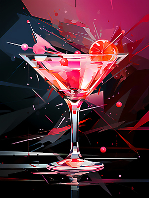 JPG 편집이미지 분홍색 사람없음 칵테일 화려 칵테일잔 이미지편집 편집실사 컬러 컨셉 술잔 주류 CG 파일형식