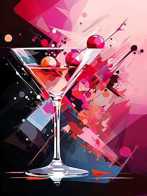 JPG 편집이미지 분홍색 사람없음 칵테일 화려 칵테일잔 이미지편집 편집실사 컬러 컨셉 술잔 주류 CG 파일형식