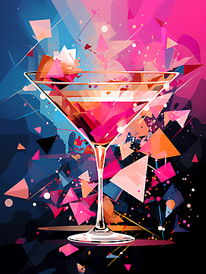 JPG 편집이미지 분홍색 사람없음 칵테일 화려 칵테일잔 이미지편집 편집실사 컬러 컨셉 술잔 주류 CG 파일형식