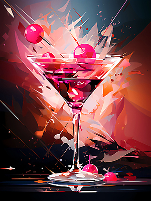 JPG 편집이미지 분홍색 사람없음 칵테일 화려 칵테일잔 이미지편집 편집실사 컬러 컨셉 술잔 주류 CG 파일형식