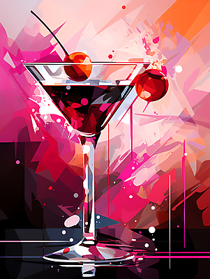 JPG 편집이미지 분홍색 사람없음 칵테일 화려 칵테일잔 이미지편집 편집실사 컬러 컨셉 술잔 주류 CG 파일형식