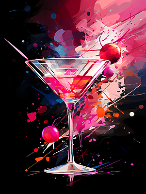 JPG 편집이미지 분홍색 사람없음 칵테일 화려 칵테일잔 이미지편집 편집실사 컬러 컨셉 술잔 주류 CG 파일형식