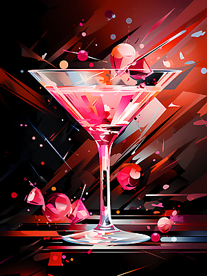 JPG 편집이미지 분홍색 사람없음 칵테일 화려 칵테일잔 이미지편집 편집실사 컬러 컨셉 술잔 주류 CG 파일형식