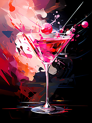 JPG 편집이미지 분홍색 사람없음 칵테일 화려 칵테일잔 이미지편집 편집실사 컬러 컨셉 술잔 주류 CG 파일형식