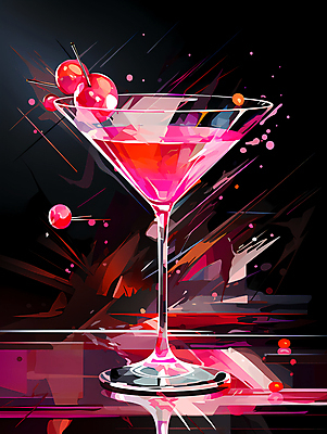 JPG 편집이미지 분홍색 사람없음 칵테일 화려 칵테일잔 이미지편집 편집실사 컬러 컨셉 술잔 주류 CG 파일형식