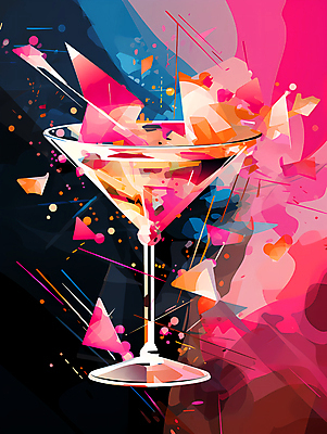 JPG 편집이미지 분홍색 사람없음 칵테일 화려 칵테일잔 이미지편집 편집실사 컬러 컨셉 술잔 주류 CG 파일형식