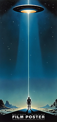 전신 PSD 포스터 일러스트 하늘 미래 한명 성인 파란색 빛 판타지 우주 빈티지 우주선 영화 복고 섬광 성인한명만 SF 국내일러스트 1 컬러 컨셉 상상 문화예술 사람 성인만 파일형식