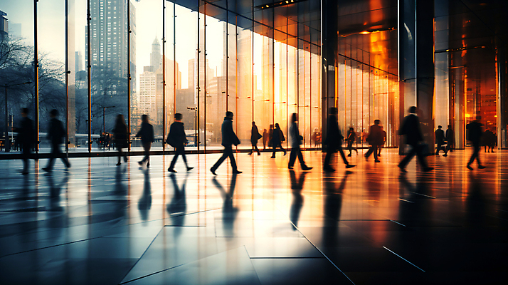 JPG 편집이미지 실루엣 산업 비즈니스 거리 사람 여러명 성인 건물 걷기 도시 디지털합성 출근 장노출 성인만 편집실사 AI인물포토 AI콘텐츠 건축물 다수 모션 촬영기법 CG 출퇴근 파일형식 AI포토
