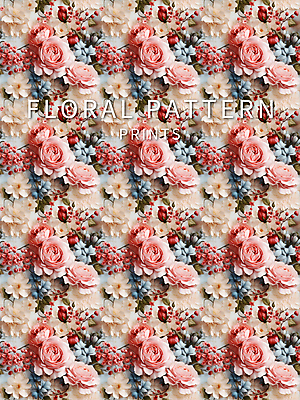 PSD 편집이미지 꽃 백그라운드 꽃무늬 패턴 사람없음 직물 인쇄 디지털합성 이미지편집 식물 무늬 파일형식